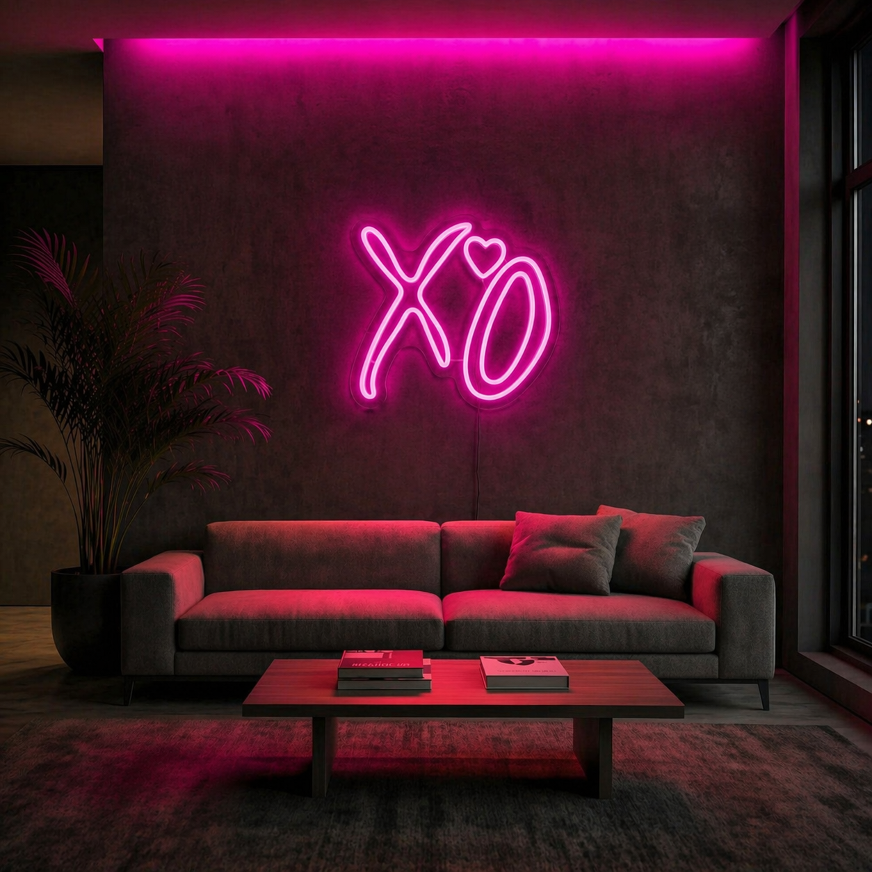 Néon LED X♡O | décoration murale design