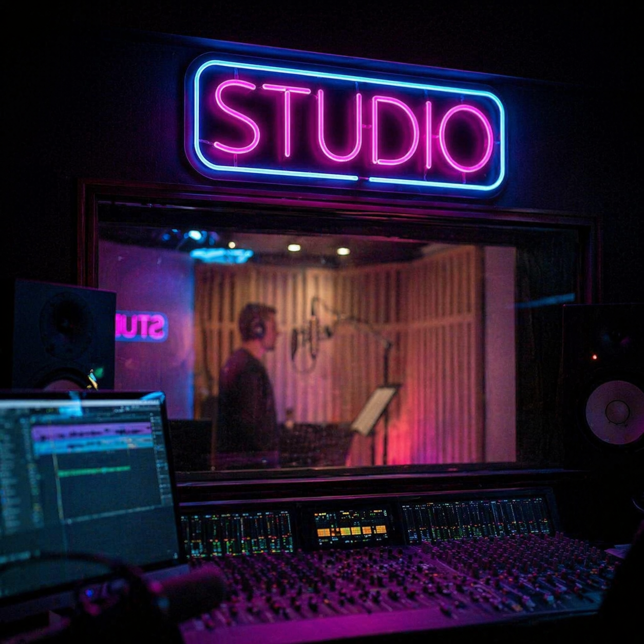 Néon LED Studio | décoration studio streaming