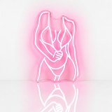 Néon LED Silhouette Femme | Enseigne Lumineuse Artistique | Support Acrylique & USB