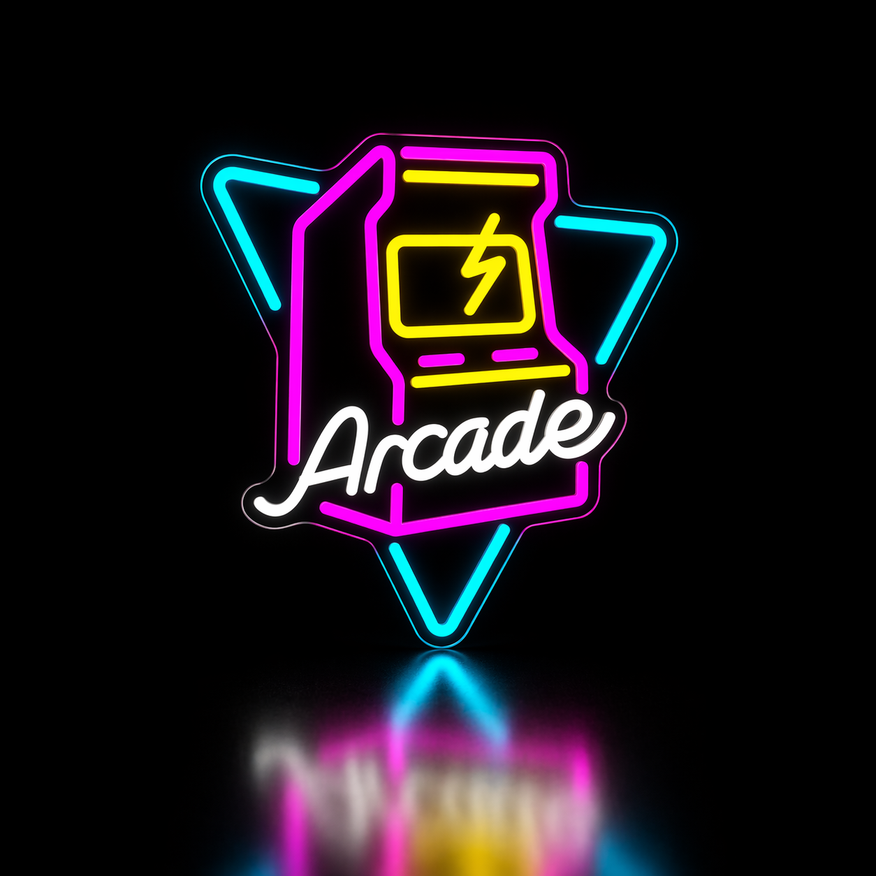 Néon LED Arcade | décoration salle de jeux rétro