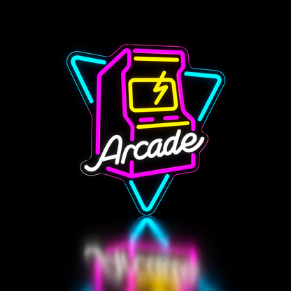 Néon LED Arcade | décoration salle de jeux rétro