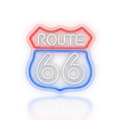 Néon LED Route 66 | décoration murale vintage