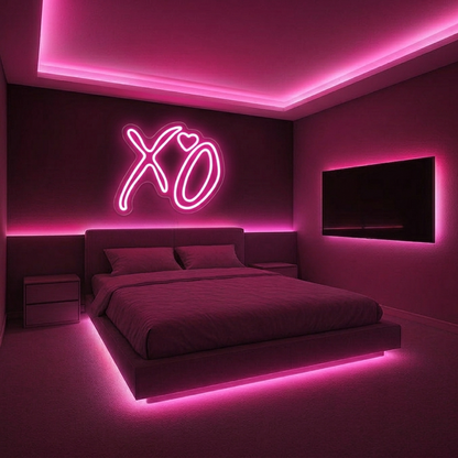 Néon LED X♡O | décoration murale design