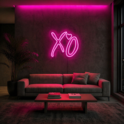 Néon LED X♡O | décoration murale design