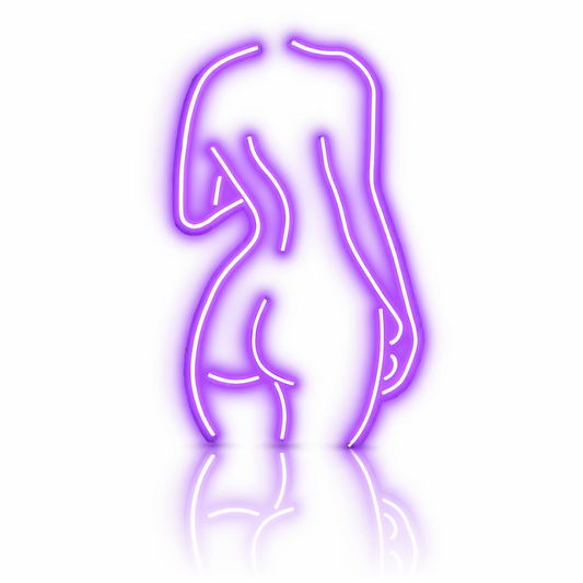 Néon LED silhouette féminine | décoration murale moderne