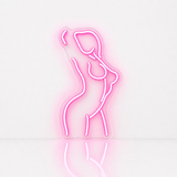 Néon LED silhouette femme face | décoration chambre moderne