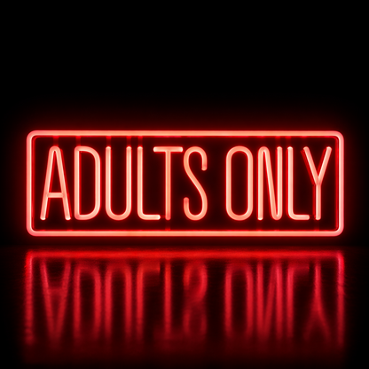 Néon LED texte décoratif adult | décoration murale intérieure