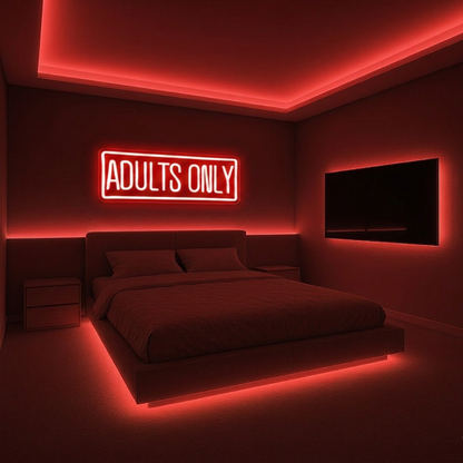 Néon LED texte décoratif adult | décoration murale intérieure