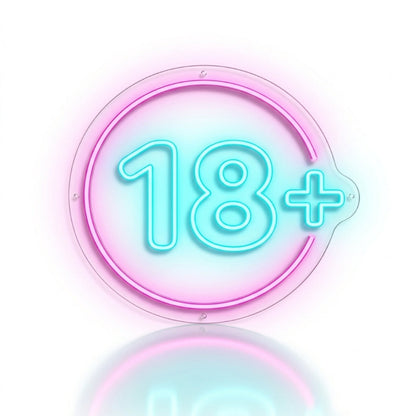 Néon LED texte mural rose bleu | décoration intérieure