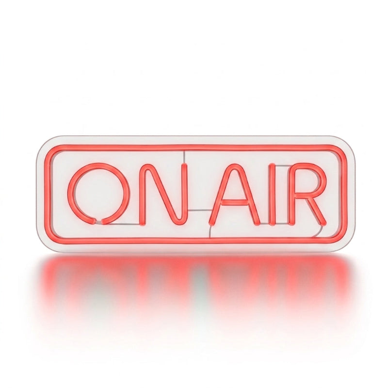 Néon LED On Air rouge | décoration studio streaming