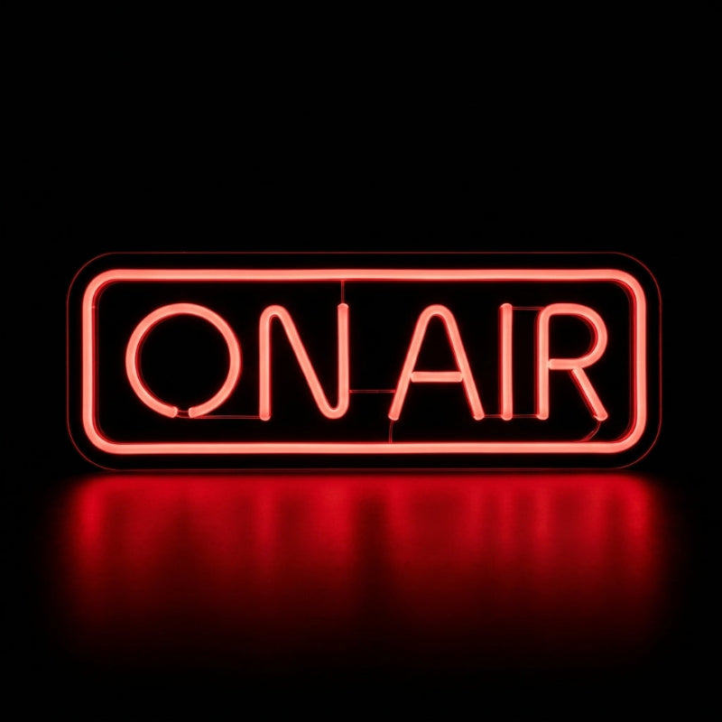 Néon LED On Air rouge | décoration studio streaming