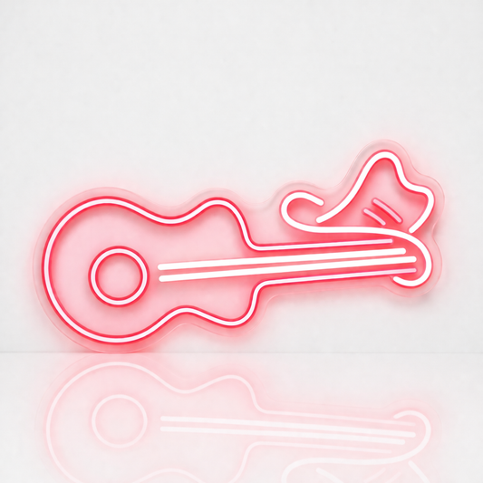 Néon LED guitare | décoration murale musique