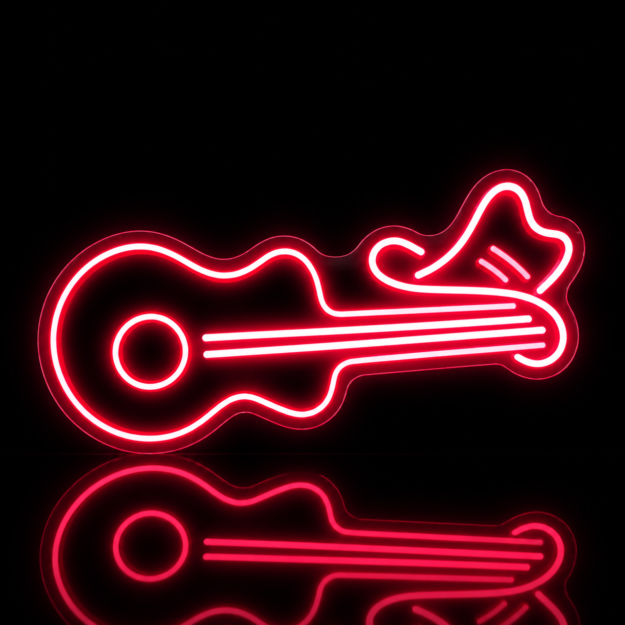 Néon LED guitare | décoration murale musique