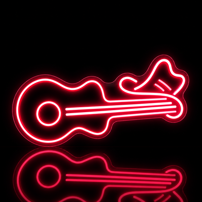 Néon LED guitare | décoration murale musique